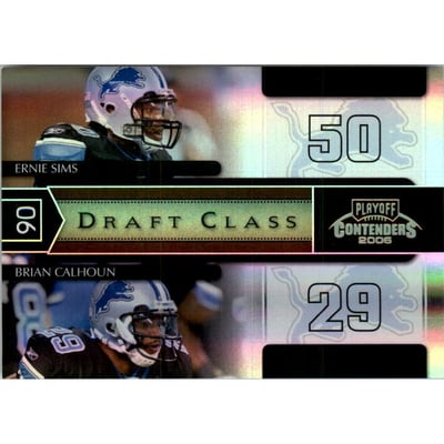 2006 Playoff Contenders Draft Class Holofoil #9 Ernie Sims/Brian Calhoun