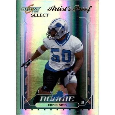 2006 Select Artist's Proof #395 Ernie Sims
