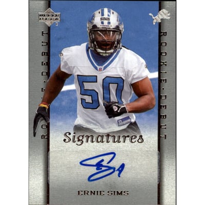 2006 Upper Deck Rookie Debut #224 Ernie Sims AU RC