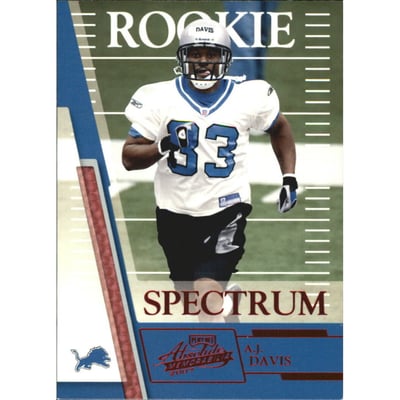 2007 Absolute Memorabilia Spectrum Red Retail #151 A.J. Davis