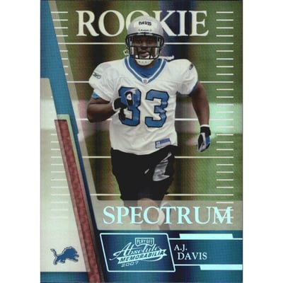 2007 Absolute Memorabilia Spectrum Silver #151 A.J. Davis
