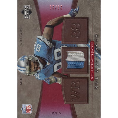 2007 Artifacts NFL Artifacts Patch Red #NFLMW Mike Williams