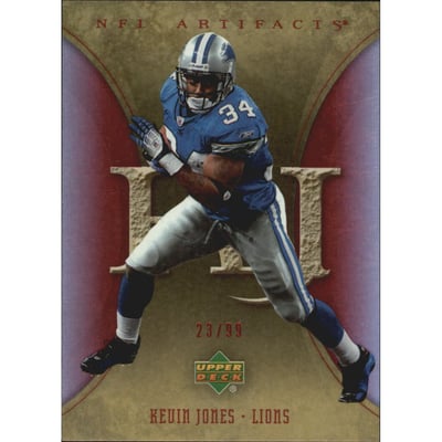 2007 Artifacts Red #35 Kevin Jones