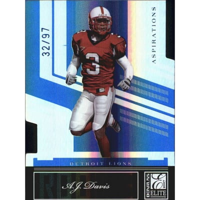 2007 Donruss Elite Aspirations #101 A.J. Davis/97