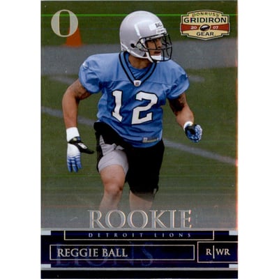 2007 Donruss Gridiron Gear Gold Holofoil O's #176 Reggie Ball
