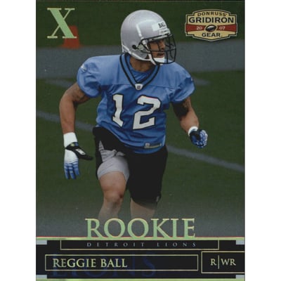 2007 Donruss Gridiron Gear Gold Holofoil X's #176 Reggie Ball