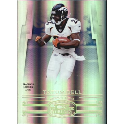 2007 Donruss Threads Gold Holofoil #147 Tatum Bell