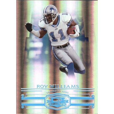 2007 Donruss Threads Platinum Holofoil #88 Roy Williams WR
