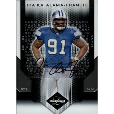 2007 Leaf Limited #269 Ikaika Alama-Francis AU RC