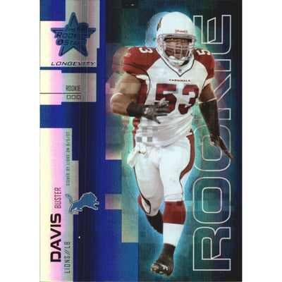 2007 Leaf Rookies and Stars Longevity Sapphire #127 Buster Davis