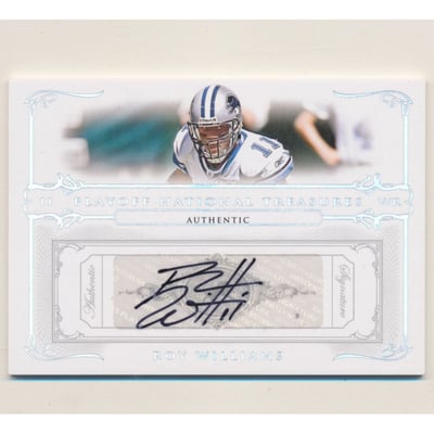 2007 Playoff National Treasures Signature Silver #41 Roy Williams WR