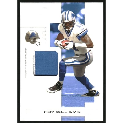 2007 Playoff NFL Playoffs Materials Silver Prime #33 Roy Williams WR