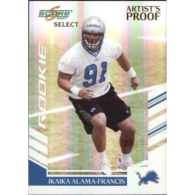 2007 Select Artist's Proof #305 Ikaika Alama-Francis