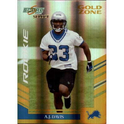 2007 Select Gold Zone #298 A.J. Davis