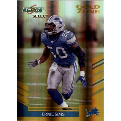 2007 Select Gold Zone #50 Ernie Sims
