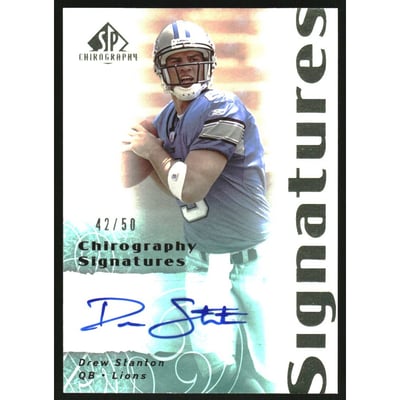 2007 SP Chirography Signatures Emerald #CSDS Drew Stanton/50