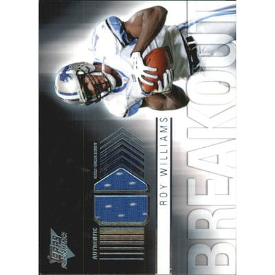 2007 Topps Performance Breakout Relics #BRRW Roy Williams WR