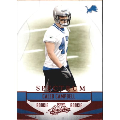 2008 Absolute Memorabilia Spectrum Red Retail #163 Caleb Campbell