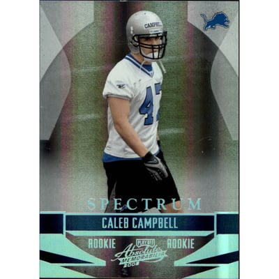 2008 Absolute Memorabilia Spectrum Silver #163 Caleb Campbell