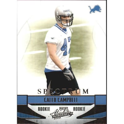 2008 Absolute Memorabilia Spectrum Silver Retail #163 Caleb Campbell