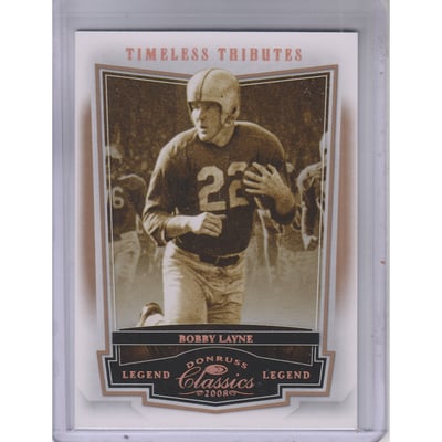 2008 Donruss Classics Timeless Tributes Bronze #115 Bobby Layne