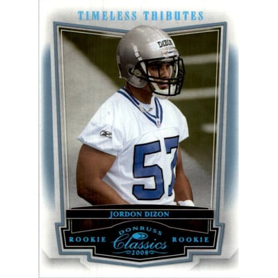 2008 Donruss Classics Timeless Tributes Platinum #164 Jordon Dizon