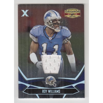 2008 Donruss Gridiron Gear Jerseys X's #34 Roy Williams WR