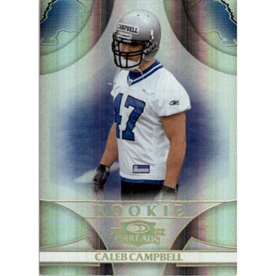 2008 Donruss Threads Gold Holofoil #163 Caleb Campbell