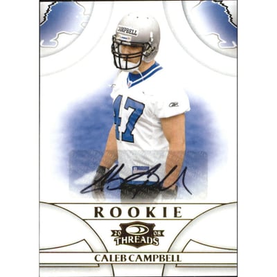 2008 Donruss Threads #163 Caleb Campbell AU/299 RC