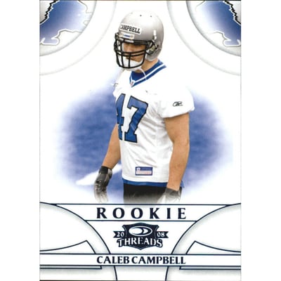 2008 Donruss Threads Retail Blue #163 Caleb Campbell