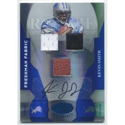 2008 Leaf Certified Materials Mirror Blue Signatures #216 Kevin Smith FF