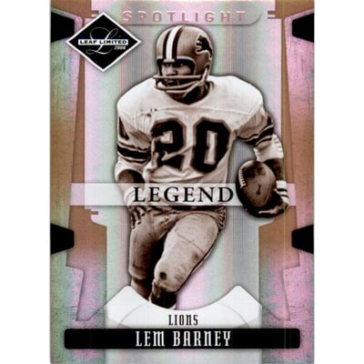 2008 Leaf Limited Gold Spotlight #155 Lem Barney