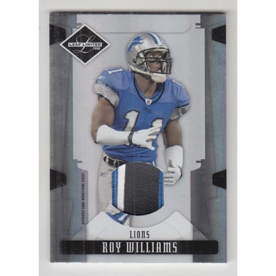 2008 Leaf Limited Threads Prime #36 Roy Williams WR/50