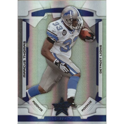 2008 Leaf Rookies and Stars Longevity Sapphire #160 Marcus Thomas