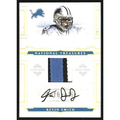2008 Playoff National Treasures Rookie Signature Material Gold #108 Kevin Smith