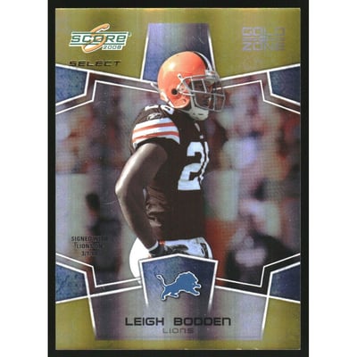 2008 Select Gold Zone #75 Leigh Bodden