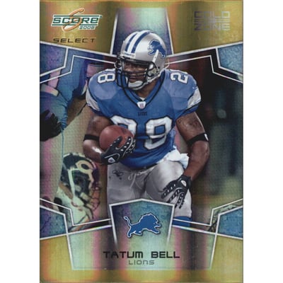2008 Select Gold Zone #98 Tatum Bell