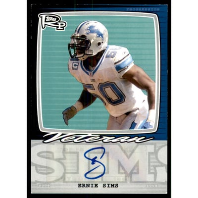 2008 Topps Rookie Progression Signatures #ES Ernie Sims E