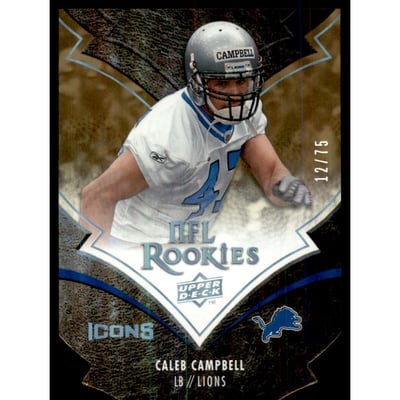 2008 Upper Deck Icons Gold Die Cut #206 Caleb Campbell