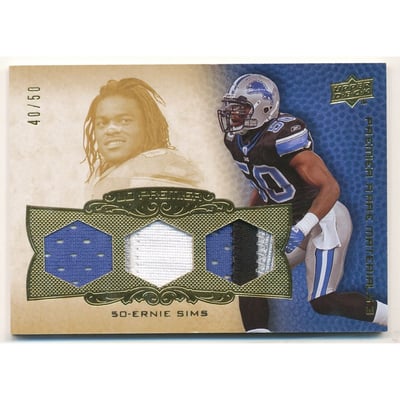 2008 Upper Deck Premier Rare Materials Triple #PP3ES Ernie Sims