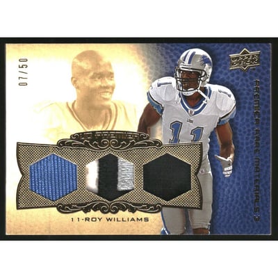 2008 Upper Deck Premier Rare Materials Triple #PP3RW Roy Williams WR