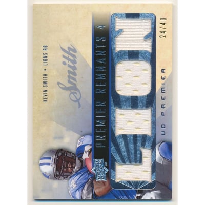 2008 Upper Deck Premier Remnants Quad 40 #PR4SM Kevin Smith
