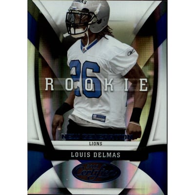 2009 Certified Mirror Blue #175 Louis Delmas
