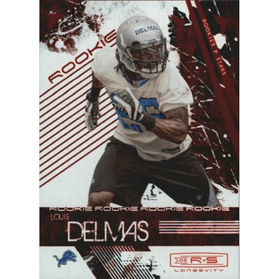 2009 Donruss Rookies and Stars Longevity Ruby #173 Louis Delmas
