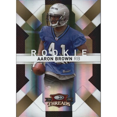 2009 Donruss Threads Gold Holofoil #101 Aaron Brown
