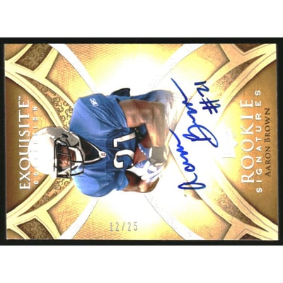 2009 Exquisite Collection Rookie Silver Holofoil #151 Aaron Brown AU