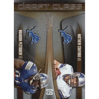 2009 Playoff Contenders Draft Class #8 Matthew Stafford/Brandon Pettigrew