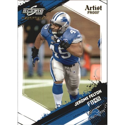 2009 Score Inscriptions Artist's Proof #96 Jerome Felton
