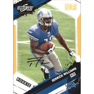 2009 Score Inscriptions Autographs Gold Zone #334 Derrick Williams/50