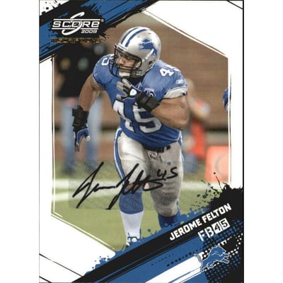 2009 Score Inscriptions Autographs #96 Jerome Felton/499